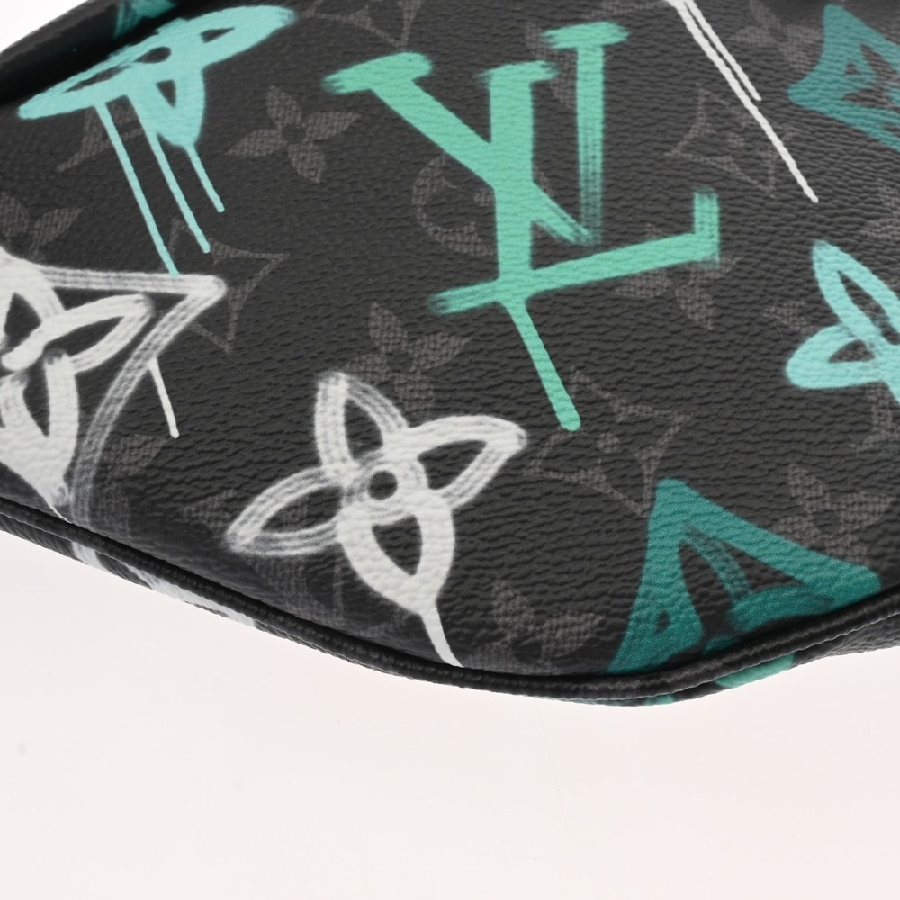 Louis Vuitton Monogram Eclipse Black Discovery Bum Bag Graffiti Canvas Body - Picture 5 of 10